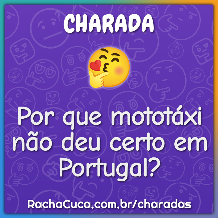Por que mototáxi não deu certo em Portugal?