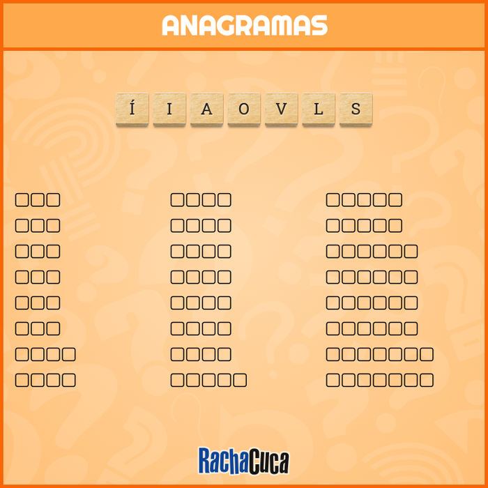 Anagramas - Racha Cuca