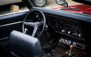 Interior de um Carro Antigo