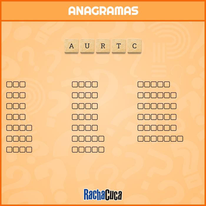 Anagramas - Racha Cuca