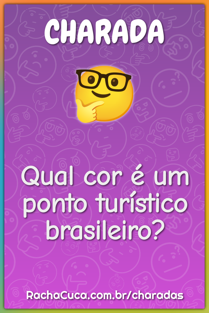 Qual cor é um ponto turístico brasileiro?