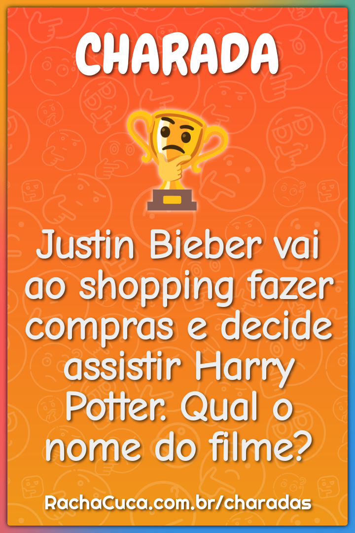Justin Bieber vai ao shopping fazer compras e decide assistir Harry...