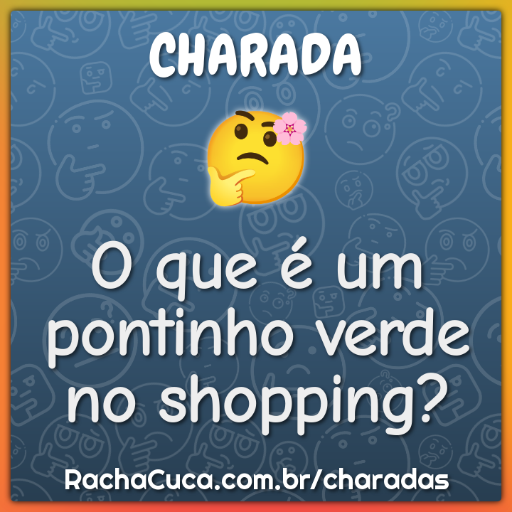 O que é um pontinho verde no shopping?