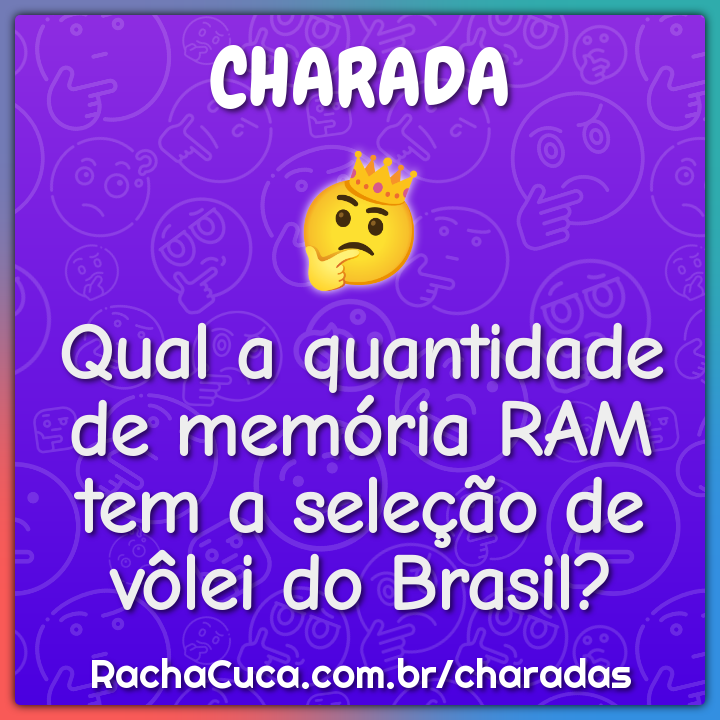 Qual a quantidade de memória RAM tem a seleção de vôlei do Brasil