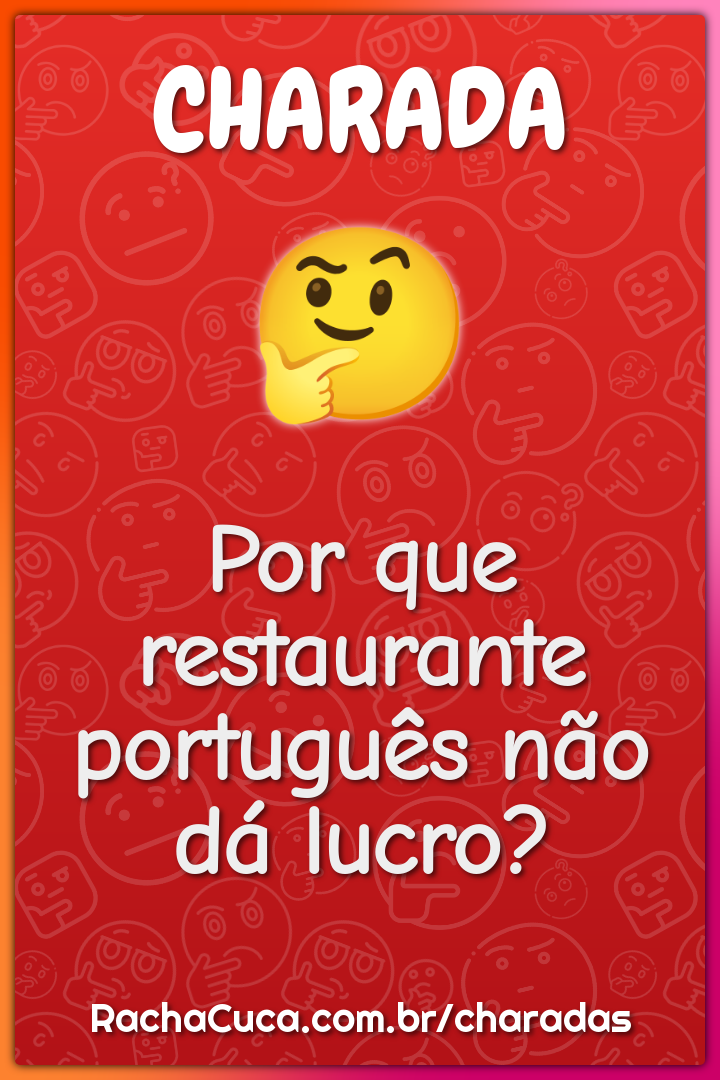 Por que restaurante português não dá lucro?