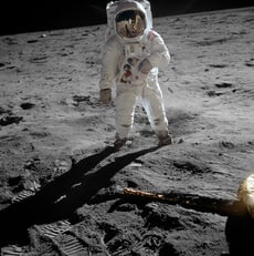 Buzz Aldrin (foto) estava na missão espacial comandada por Neil Armstrong, quando o homem pisou pela primeira vez na Lua.