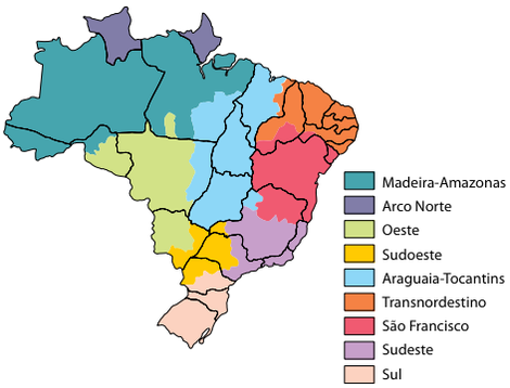 (IBGE. Atlas Geografia Escolar, 2009. Adaptado.)